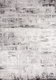 Tapis Chorus gris, blanc et noir vielli 5'3" x 7'7" Kalora Interiors -0
