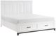 Homelegance® Garretson Metallic Gray/White California King Panel Bed with Footboard Storage-0