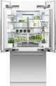 Réfrigérateur à portes françaises de 36 po à profondeur comptoir Fisher & Paykel® série 7 de 16.8 pi³ - Prêt pour le panneau-1