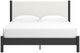 Signature Design by Ashley® Cadmori Black/White King Upholstered Panel Bed-2