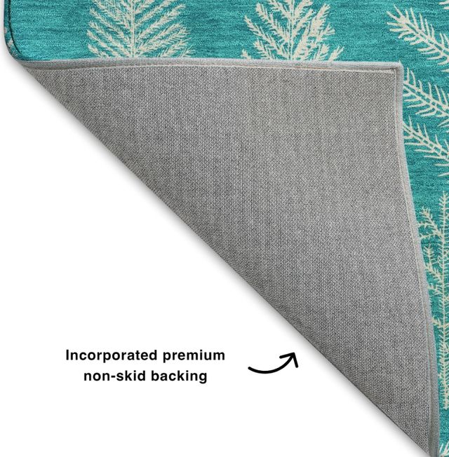 Dalyn™ Rug Company Merry & Bright MY21 Teal 5'x8' Area Rug-3