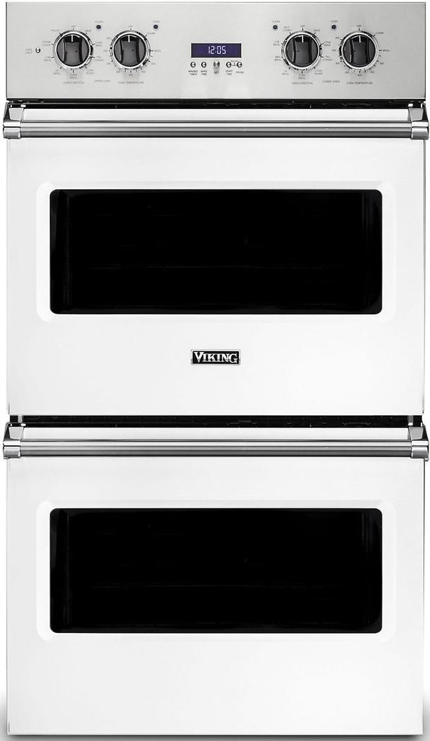 Viking® Professional 5 Series 30" White Electric Built In Double Oven-0