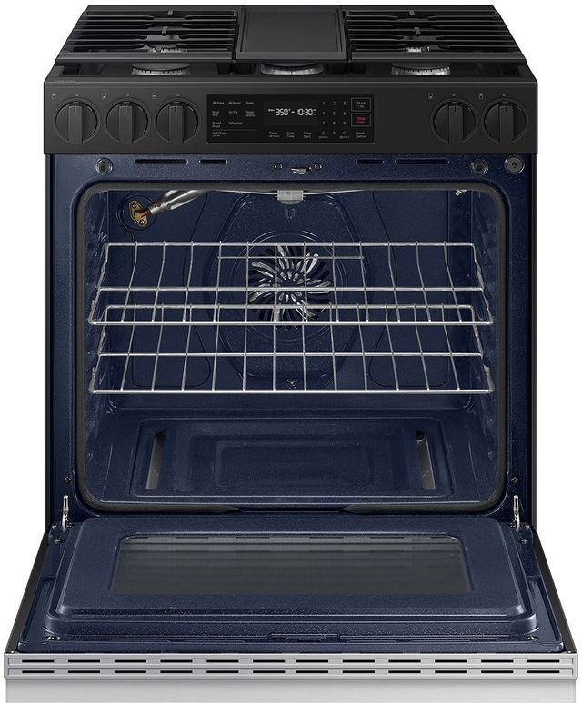 Cuisinière au gaz encastrée de 30 po Samsung® Bespoke de 6,0 pi³ - Acier inoxydable résistant aux traces de doigts-2