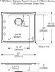 Elkay Lustertone® Classic Lustrous Satin Stainless Steel 22" x 19.5" x 5" Single Bowl Drop-in Classroom ADA Sink Kit-1