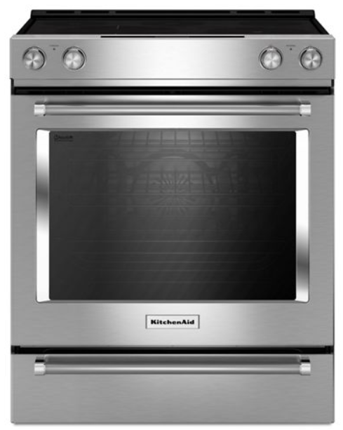 Cuisinière électrique encastrée de 30 po KitchenAid® de 7.1 pi³ - Acier inoxydable-0