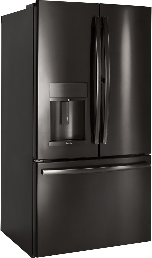 GE Profile™ 27.8 Cu. Ft. Black Stainless Steel French Door Refrigerator-1