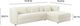 TOV Furniture Callie 2-Piece Cream Right Arm Facing L-Shaped Sectional-2