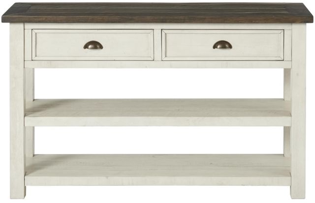Martin Svensson Monterey Brown Sofa Table with White Base-1