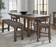 Liberty Furniture Brook Bay 6-Piece Gray/Sandstone Counter Dining Table Set-1