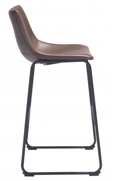 Zuo® Modern Smart 2-Piece Vintage Espresso Counter Chairs-1