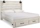 Signature Design by Ashley® Cambeck 2-Piece Whitewash King Panel Storage Bed Set-1