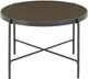 Elements International Vienna Dark Brown Coffee Table with Black Base-1