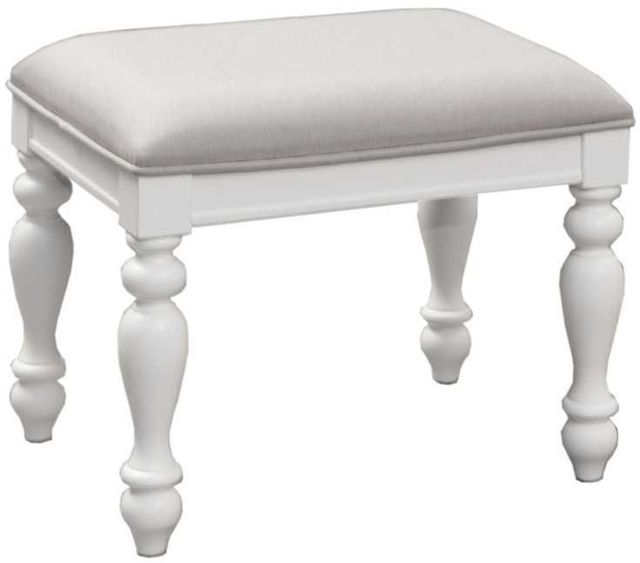 Liberty Furniture Summer House I Gray/Oyster White Vanity Stool-0