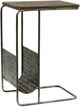 Lamps Per Se Gray Top C-Table with Antique Silver Base-0
