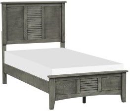 Mazin Furniture Garcia Gray Twin Bed-1
