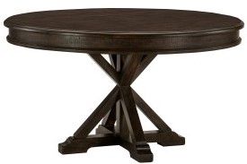Mazin Furniture Cardano 5 Piece Driftwood Charcoal Dining Set-2