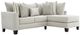 Albany Industries 2-Piece Bend Ivory Right-Arm Facing Chasie Sectional-0