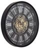 YHD Espirit Black Iron Open Gear Wall Clock-2