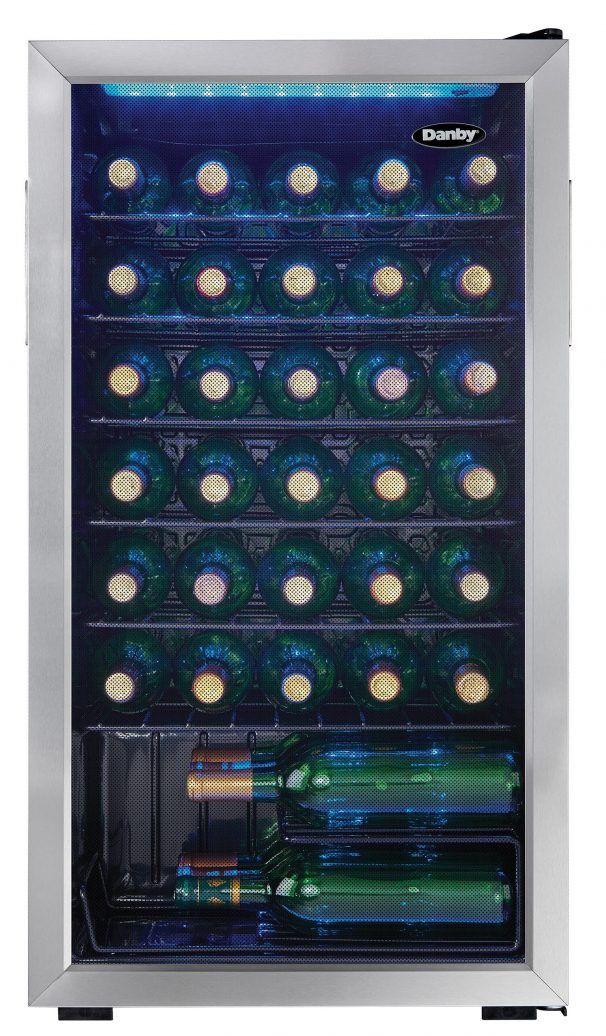 Danby® 18" Black Stainless Steel Wine Cooler-1