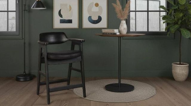 Nest Home Collections Wagner Black/Vintage Black Counter Chair -1