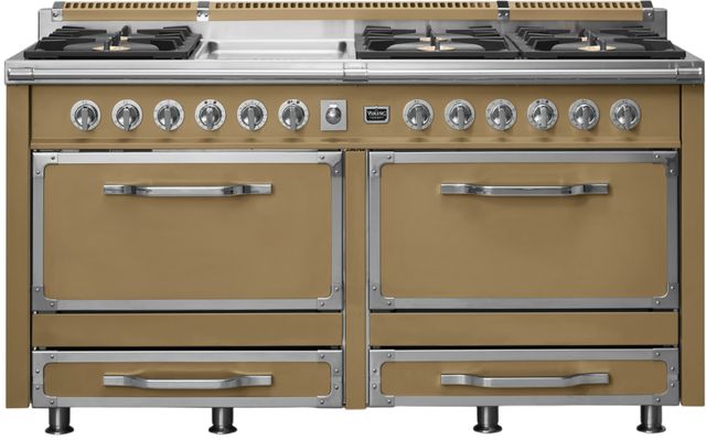 Viking® Tuscany 66” Golden Hour Pro Style Dual Fuel Range with Griddle-0