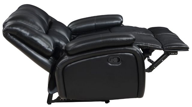 Coaster® Camila Black Manual Reclining Loveseat-3