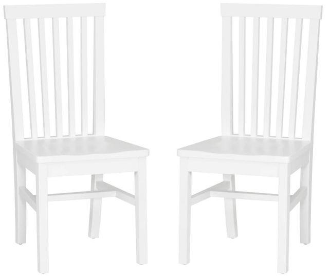 Linon Tory 2-Piece White Dining Chair Set-0