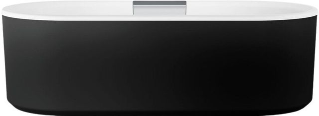KOHLER® Volute® Black 70.88" x 30.38" Freestanding Bath with Shroud-1