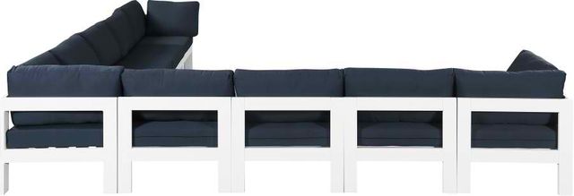 Meridian Furniture Nizuc 9-Piece Navy Outdoor Patio Modular Sectional Set-1