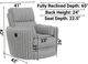 iAmerica Imagine Moonstruck Manual Swivel Glider Recliner-2