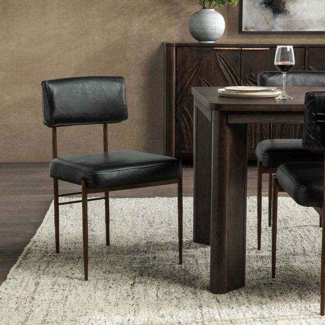 Classic Home Kester 2-Piece Jet Black Dining Chair Set-0
