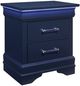 Global Furniture USA Charlie 4-Piece Blue Queen Panel Bedroom Set-3