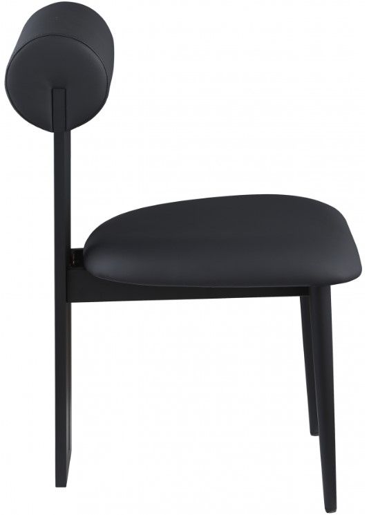 Meridian Furniture Dario Black Vegan Leather Dining Chair-2