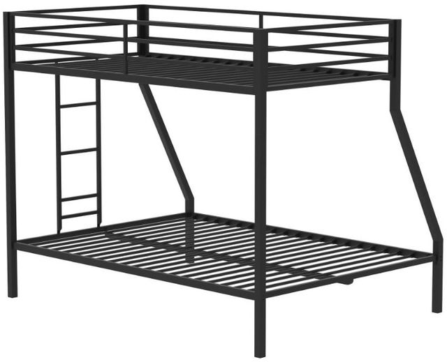 Coaster® Alevera Matte Black Youth Twin Bunk Bed-3