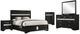 Coaster® Miranda 5-Piece Black Queen Bedroom Set-0