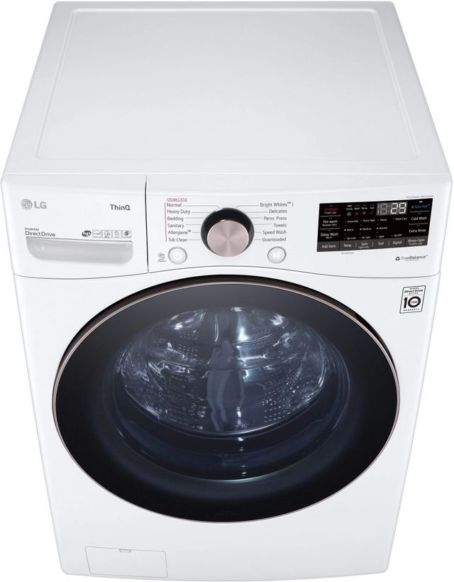 LG 4.5 Cu. Ft. White Front Load Washer-7