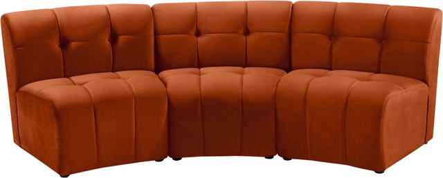 Meridian Furniture Limitless 3-Piece Cognac Modular Sectional-1