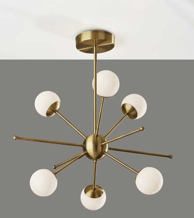 Adesso® Doppler Antique Brass LED Pendant-1