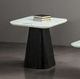 Furniture of America® Sindal White End Table with Black Base-0