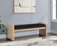 Meridian Furniture Sonia Black/Natural Bench-5