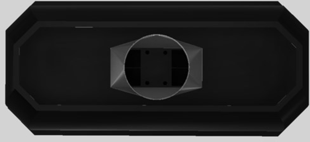 Vent-A-Hood® Designer Series 66" Black Island Range Hood-1