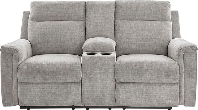 Signature Design by Ashley® Barnsana Ash Power Reclining Loveseat with Console-1