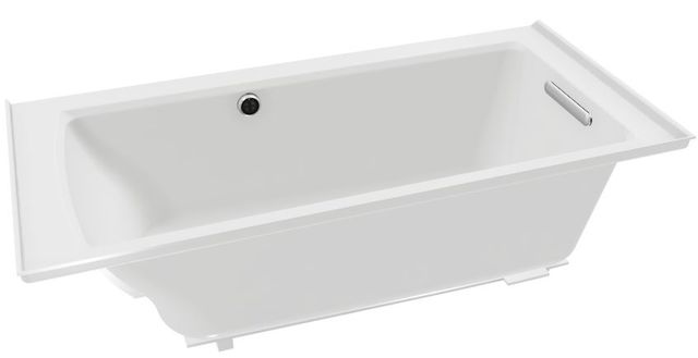 KOHLER® Archer® White 60" x 30" Alcove Bath with Bask® Heated Surface - Left Drain-2