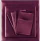 Olliix by Madison Park Essentials 6-Piece Purple King Satin Wrinkle-Free Luxurious Sheet Set-1