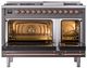 Ilve® Nostalgie II Series 48" Graphite Matte Pro Style Dual Fuel Range-1