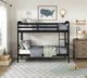 Homelegance® Lani Wire Brushed Black Twin over Twin Youth Bunk Bed-1