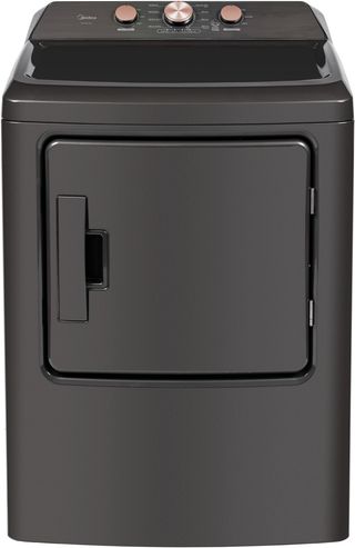 Midea 7 Cu. Ft. Metallic Gray Front Load Gas Dryer