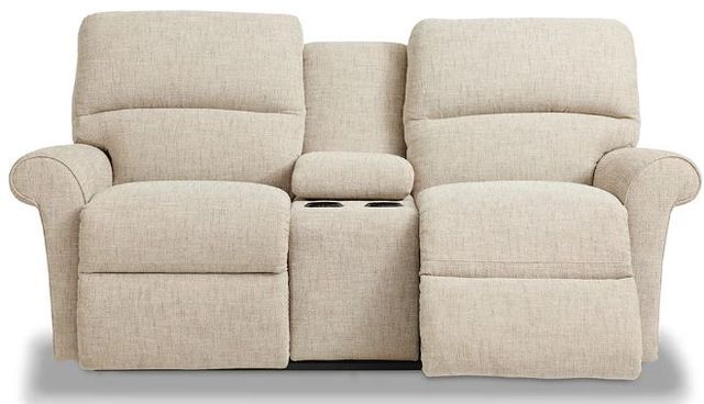 La-Z-Boy® Robin Taupe Power Reclining Loveseat with Console and Headrest-3