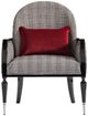 Michael Amini® La Francaise Black/Domino Accent Chair-2