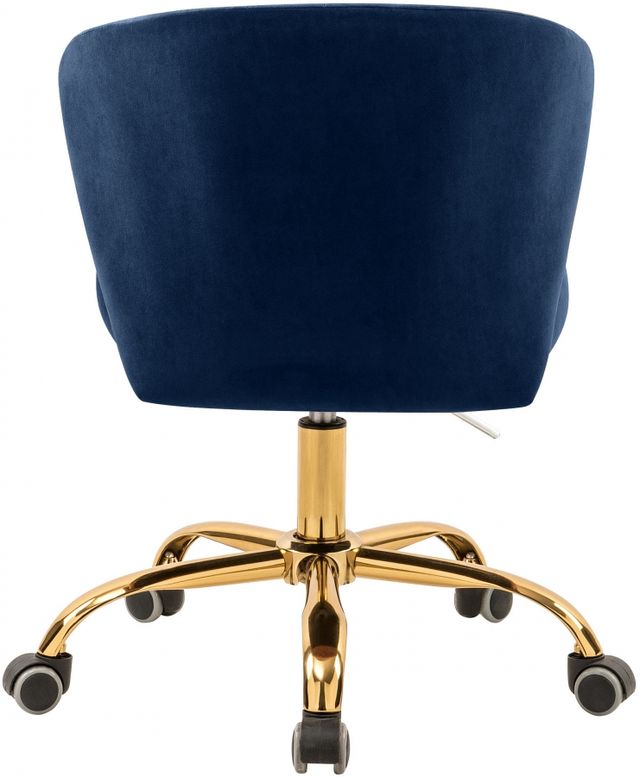 Meridian Furniture Finley Navy Velvet Office Chair-1